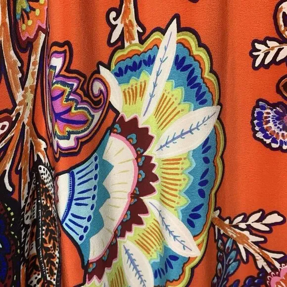 Anthropologie Maeve Larkhill 100% Silk Trapeze Dress Womens Size Small NWT $145 - Picture 14 of 15